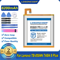100% Original LOSONCOER 6200mAh L16D1P34 Battery For Lenovo LENOVO TAB4 8 TB-8504N TAB4 8 plus TAB48 TB8504N