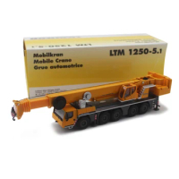 Diecast 1:87 Scale LIEBHERR LTM 1250-5.1 Engineering Alloy Crane Model Collection Souvenir Display