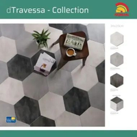 ROMAN KERAMIK 34x39 Hexagonal dTravessa Dark GH348067