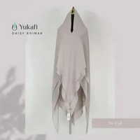 Yukafi - DAISY KHIMAR Hijab Istan Syari Premium Jilbab Pesta Pengajian Haji Umroh Ceruty 2 Layer Jum