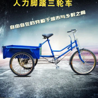 70cm car body, human powered tricycle, elderly commuting bicycle, cargo pulling bicycle, grocery shopping, picking up children