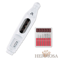 HERMOSA 電動USB凝膠指甲打磨拋光深層修護機 贈磨頭6入