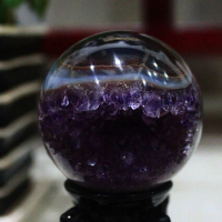 904++++++Uruguay Natural Amethyst Crystal Cave ornaments smile smile agate original stone crystal ball