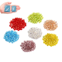 1200pcs Lined Hole 2.5mm Crystal Translucent Bead Czech Glass Seed Beads Seed Beads For DIY Bracelet Jewelry Making Findings