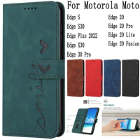 Sunjolly Mobile Phone Cases Covers for Motorola Moto Edge S S30 Plus 2022 X30 30 20 Pro Lite Fusion Case Cover coque Flip Wallet