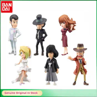 BANDAI Original WCF Series Lupin III Mine Fujiko Ishikawa Goemon Q Version Anime Model Desktop Decor