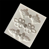 Chinese Knitting Pattern Cheongsam Button Shape Liquid Silicone Mold 15-732