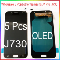 Wholesale 5 Pieces/Lot for Samsung J7 2017 J730 LCD Screen display with touch Digitizer assembly J7 Pro
