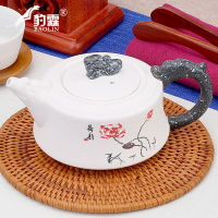 日式水壺泡茶壺套裝家用陶瓷單壺花茶壺小茶壺沖茶壺紅茶杯泡茶器