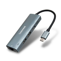 【享最高折300】Esense Type-C TO LAN/USB/PD轉接器/01-ECL541GA