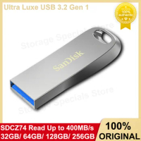 SanDisk Pendrive USB 3.2 Gen1 400MB/s Speed Flash Drive 128GB 256GB 512GB Pen Drive 32GB 64GB Memory Stick Metal Encryption Disk