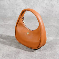 Kate Spade Tas KATE SPADE KAYLA CRESCENT GHW LOGO CAMEL LEATHER HOBO BAG 100% ORIGINAL