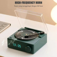 Baru - Round-X11 Atomic Speaker Bluetooth Jam Alarm Speaker Retro bentuk