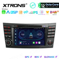 XTRONS PE72M211 7" Android 12 Car DVD Multimedia System Player Navigation GPS Radio for Mercedes-Benz CLS-Class W219 2005-2006