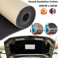 200cmX50cm Car Van Proofing Deadening Insulation Cotton Foam Protector Auto Heat Sound Insulation Mat Car Accessories Body Kit
