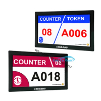 2 pieces Snappy QMS Q-system LCD counter display token number status 14 inch screen