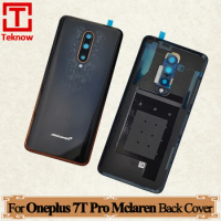 Original For Oneplus 7T Pro Mclaren Edition Back Cover Rear Housing Battery Case Panel Cover Repair parts With Camera Lens
