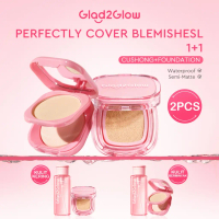 Glad2Glow Perfect Blurring Powder Foundation&Perfect Cover Cushion foundation  Setting waterproof Co