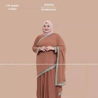 Andinicollection Abaya Hitam Jumbo LD 130 - Gamis Hitam Jumbo LD 130 / Abaya Jumbo LD 130 / Gamis Um