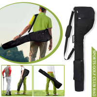Foldable Oxford Golf Club Bag Lightweight Shoulder Carry Bag Portable Golf Club Storage Bag W7B3