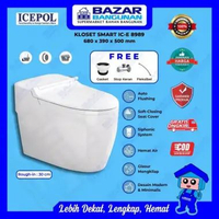 Icepol - Smart Closet Kloset Toilet Duduk Pintar WC IC-E 8989 Automatic Otomatis AS 30 Oulu Toto