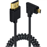 Cáp MEMOS Micro HDMI sang Micro HDMI góc 90 độ, hỗ trợ UHD/4K 60Hz cho TV màn hình phẳng và laptop