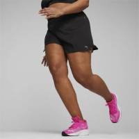 【PUMA】短褲 風褲 跑步 休閒 運動 女 慢跑系列Evolve 4吋短風褲 黑色(52496801)