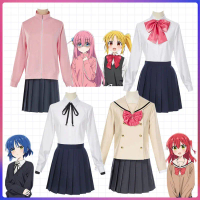 Anime Bocchi the Rock!Kostum Cosplay Hitori Gotoh JK Uniform Ryo Yamada Ikuyo Kita Nijika Ijichi Sek