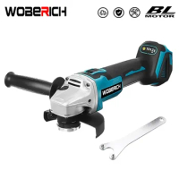 18V 125mm/100mm Brushless Cordless Impact Angle Grinder For Makita 18V Battery Power Tools Cutting Machine Polisher Only Tool