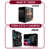 【ASUS 華碩】AMD R7 5800X+華碩 ROG STRIX X570-F GAMING(自組DIY兩件組R58)