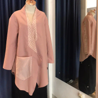 Outer Batik Pink Modest Wanita