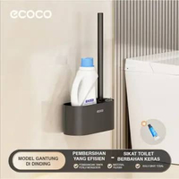 ECOCO Hardware Aluminium Toilet Brush - Sikat Kamar Mandi Aluminium / Sikat WC Tempel Dinding / Sika