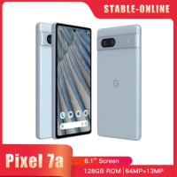 Original Google Pixel 7a 5G Mobile Phone NFC 90Hz 6.1'' OLED 8GB RAM 128GB ROM 64MP Fingerprint Tensor G2 Octa-Core SmartPhone