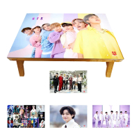 MEJA BELAJAR LIPAT KARAKTER BT21 BTS UNICORN ULTRAMAN BATMAN MICKEY FLAMINGO ANAK furniture meja kay