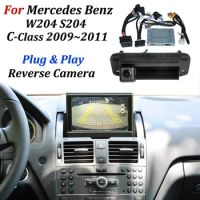 For Mercedes Benz C Class W204 S204 2009 2010 2011 Original Screen Upgrade HD Reverse Video System Front Rearview Backup Camera