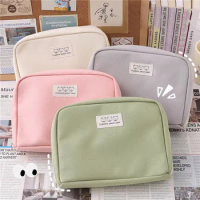Multifunctional Large Capacity Pencil Storage Bag Aesthetic School Cases Cute Stationery Holder Bag Pen Case School Supplies