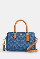 COACH Mini Rowan Crossbody Bag In Signature Denim