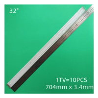 32" LCD CCFL lamp backlight tube, 704MMx3.4MM with holder without solder for SHARP 32 inch TV Monitor Screen Panel
