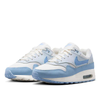 【NIKE 耐吉】慢跑鞋 女鞋 大童 運動鞋 氣墊 緩震 AIR MAX 1 GS 藍白 DZ3307-116(2K2157)