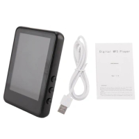 2.4 Inch Touch Screen MP3 Player Black Metal Portable Mini FM Radio Mp4 Video Player Ebook