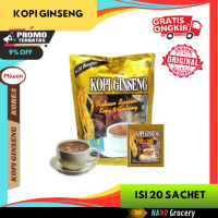 Miwon Kopi Ginseng Korea 20 Sachet 100% Asli Tanpa Pemanis Buatan & Pengawet Meningkatkan Semangat &