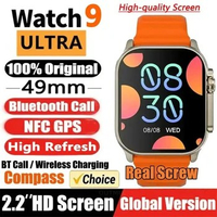 New Smart Watch 9 Ultra Gen 2 Watch Ultra IWO Watch Ultra NFC Smartwatch Series 9 Bluetooth Call 2.2 Inch Wireless Fitness Watch