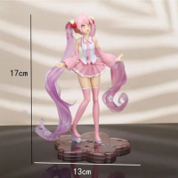 15cm Hatsune Miku Kaito Anime Doll Pink Sakura Hatsune Miku Beautiful Girl PVC Action Doll Model Doll Collection TOYS Gift