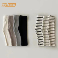 0-3Yrs Casual Infant Baby Boys Girls Pure Color Pants Children's Clothes Pants Spring Summer Kids Baby Girls Boys Stripe Pants