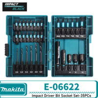 Makita E-06622 Impact Black Metal Drill And Screw Bit Set 33PC Power Tool Accessories