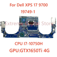 For DELL XPS 17 9700 Laptop motherboard 19749-1 with CPU I7-10750H I7-10850H GPU: GTX1650TI/T2000 4G 100% Tested Fully Work