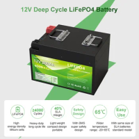 OEM 12.8V 12V 24V 48V 200Ah 300Ah 400Ah 100Ah 50Ah 20Ah Lifepo Lipo4 Baterias De Litio LiFePO4 Solar Lithium Ion Battery Pack