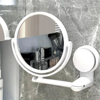 Gương Trang Điểm, Treo Tường, Xoay 360 Độ, Gương Dán Tường