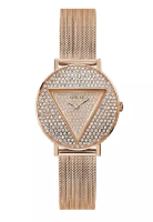 Guess Guess 標誌性玫瑰金不銹鋼女士手錶 GW0477L3