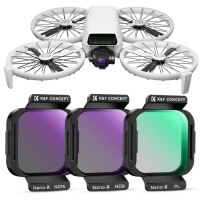 K&F Concept Magnetic ND PL Filters Set for DJI Flip, 3 Pack(CPL+ND8+ND16) KNF Filter Kamra Drone
